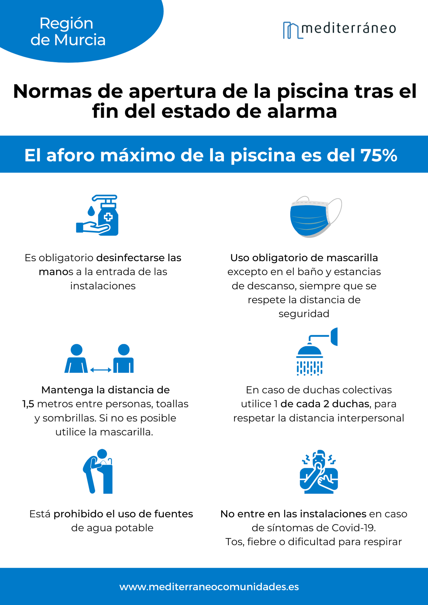 Normas apertura piscinas 2021 en la Región de Murcia