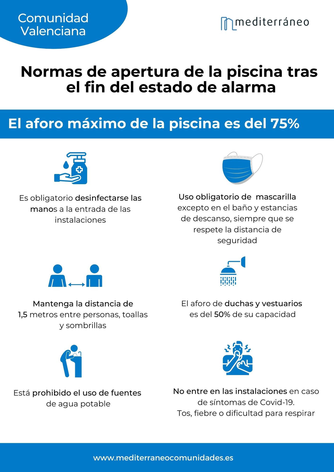 Normas de las piscinas en 2021 de la Comunidad Valenciana