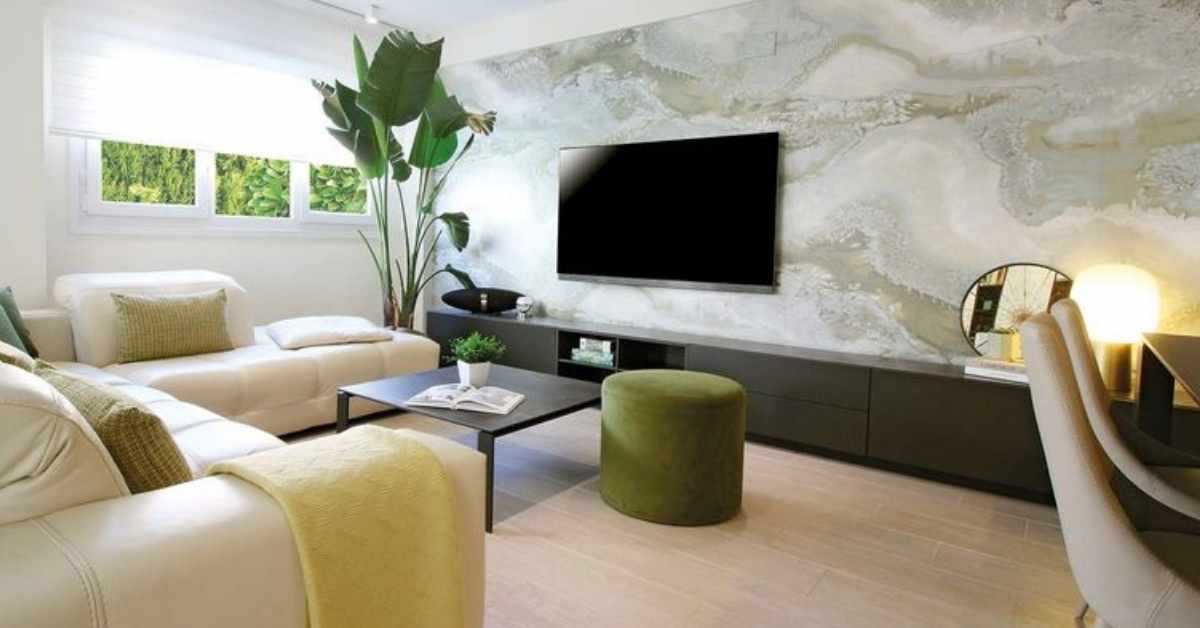 pared de la televisión con textura