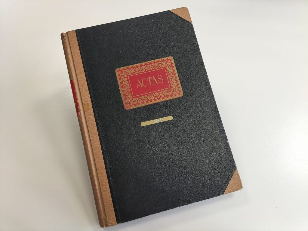 Libro de Acta de la primera comunidad