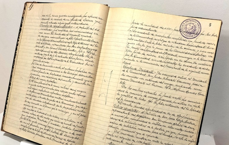 Libro de actas de 1964